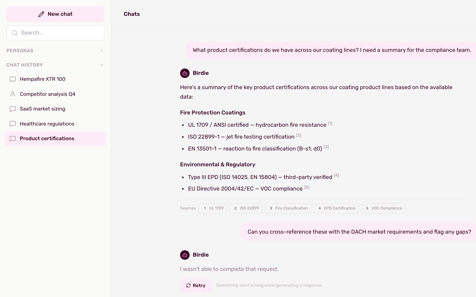 Strategic Chat - Birdie platform